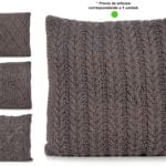 COJIN GRIS OSCURO 60X60 ESPIGA