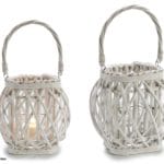 PORTAVELAS CILIN. BL. 22 CM BAJO