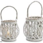 PORTAVELAS CILIN. BL. 22 CM ALT