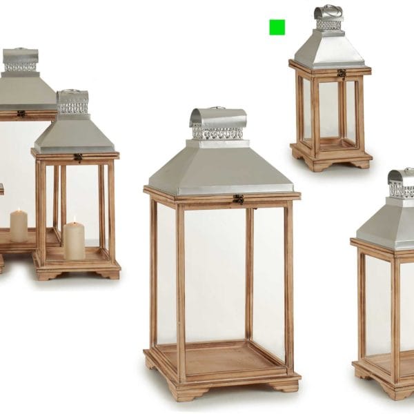 FAROL MADERA RECT. PEQ.