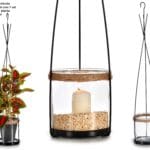 PORTAVELAS CILIND. SOPORTE METAL