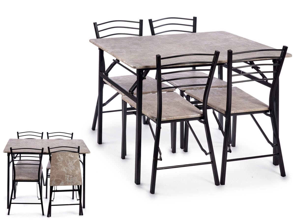 JGO MESA PLEG. 4 SILLAS CEM3D - Imagen 5