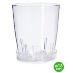 MACETA PLAST. TRANSP. 13 CM