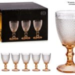 COPA VINO PUNTOS PIE AMBAR