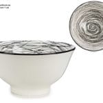 BOWL 16 CM RAYADO NEGRO