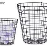 PAPELERA ACERO NEGRO