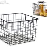 CESTO ASA ACERO NEGRO MATE