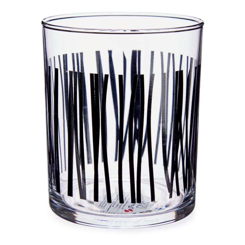 vaso rayas negras