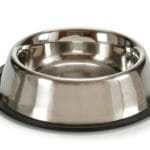 COMEDERO ACERO 23 CM BASE GOMA