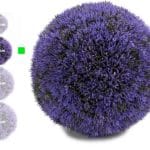 BOLA SETO LILA 22 CM