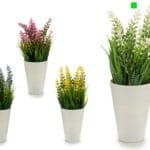 MACETA BLANCA FLOR BLANCA