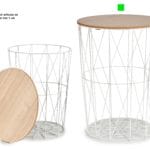 MESA METAL BLANCA 47X47X56