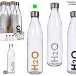 BOTELLA H2O TRANSP. 1 L DORADA