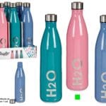 BOTELLA H2O ROSA 1 L.