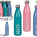 BOTELLA H2O AZUL 1 L.