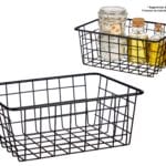 CESTO ACERO NEGRO MED