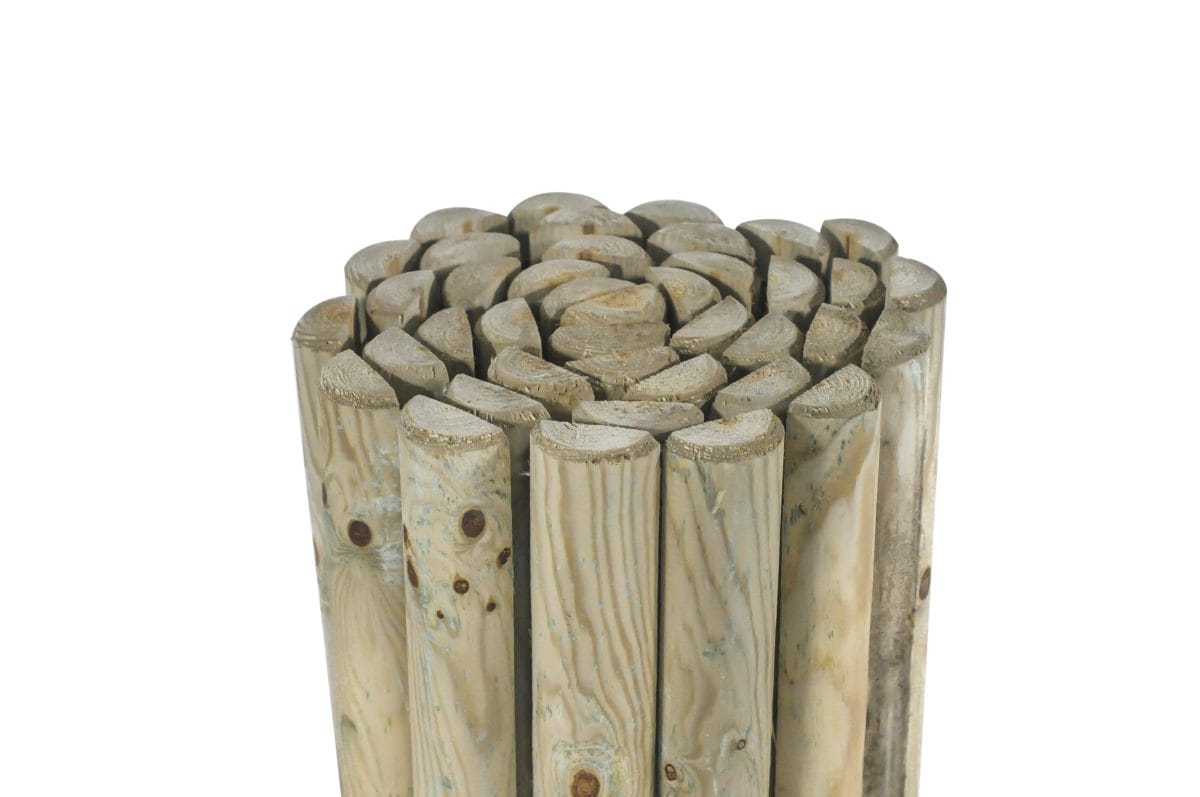 Borde madera rollo