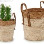 MACETERO RED. PAJA BICOLOR ALTO