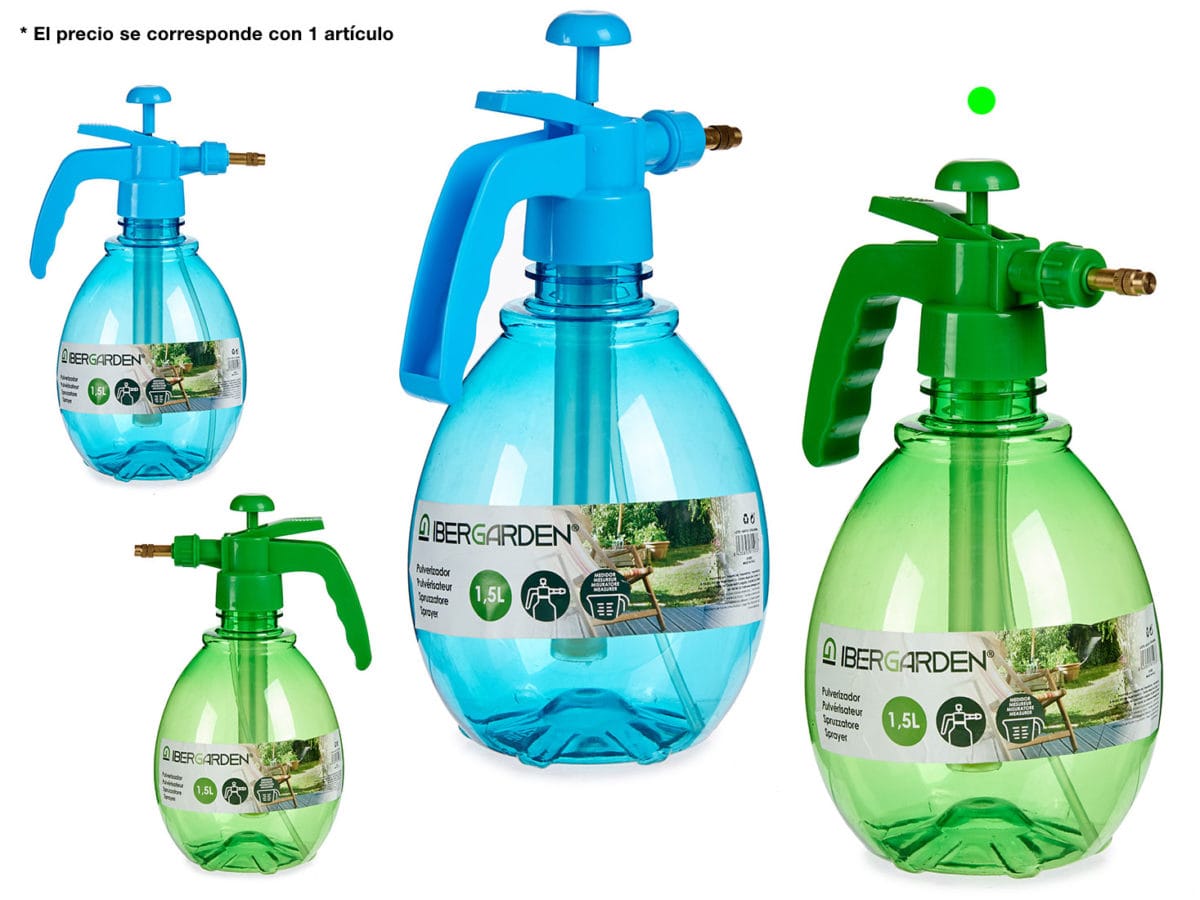PULVERIZADOR PRESION 1,5 L VERDE - Imagen 1