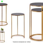 MESA AUX. METAL REDONDA MEDIANA