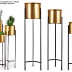 MACETERO METAL TRIPODE 18X69 CM