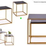 MESA AUX METAL CUBO MEDIANA