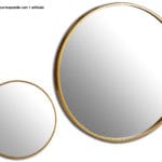 ESPEJO 73 CM METAL REDONDO