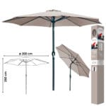 SOMBRILLA D 3 MT. TOPO