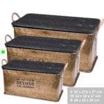 BEYOND CAJA DORADA 62X32X31 CM