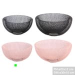 CESTA DECORACION 22X12 CM ROSA