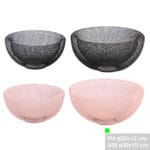 CESTA DECORACION 30X15 CM ROSA