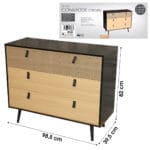 CHELSEA COMODA 98,5X39,5X82 CM