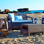 SET CORFU LOUNGE MARRON