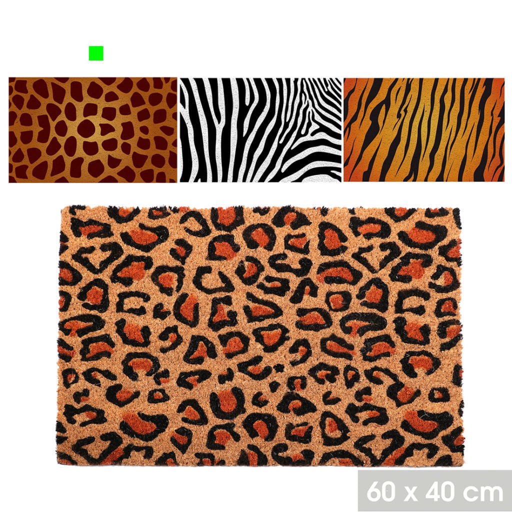 FELPUDO PUNTOS ROJOS 60X40