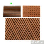 FELPUDO RAYAS HORIZONTAL 60X40