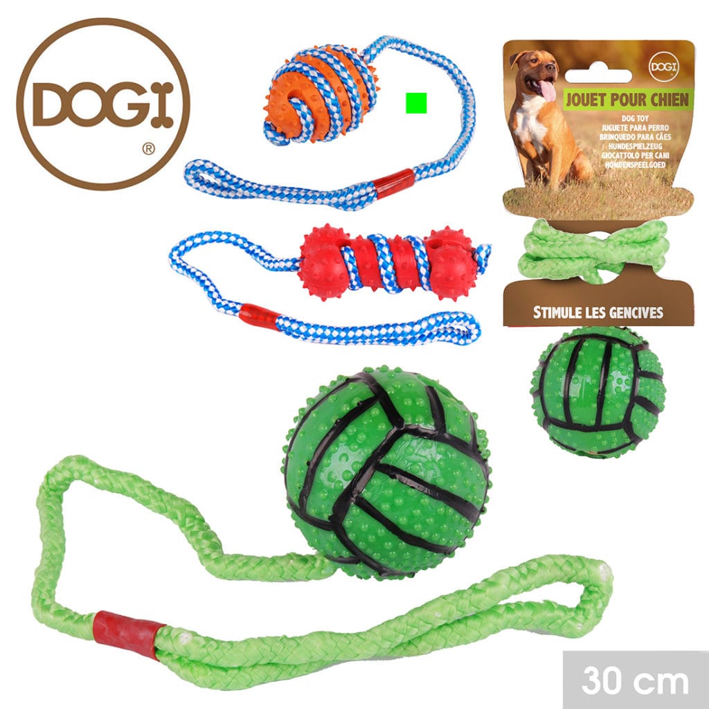 JUGUETE CUERDA PELOTA OVALADA