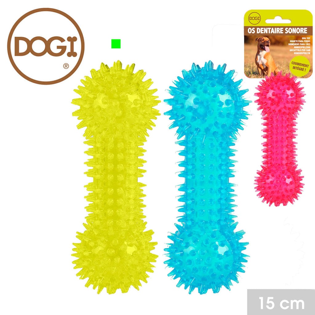 JUGUETE HUESO PUNTILLA AMARILLO