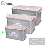 LOFT CAJA GRIS 52X27,5X27 CM