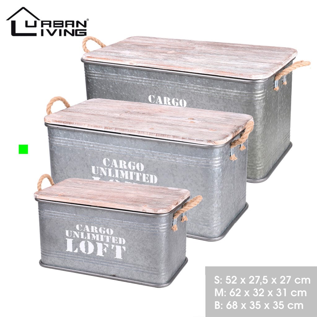 LOFT CAJA GRIS 62X32X31 CM