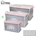 LOFT CAJA GRIS 62X32X31 CM