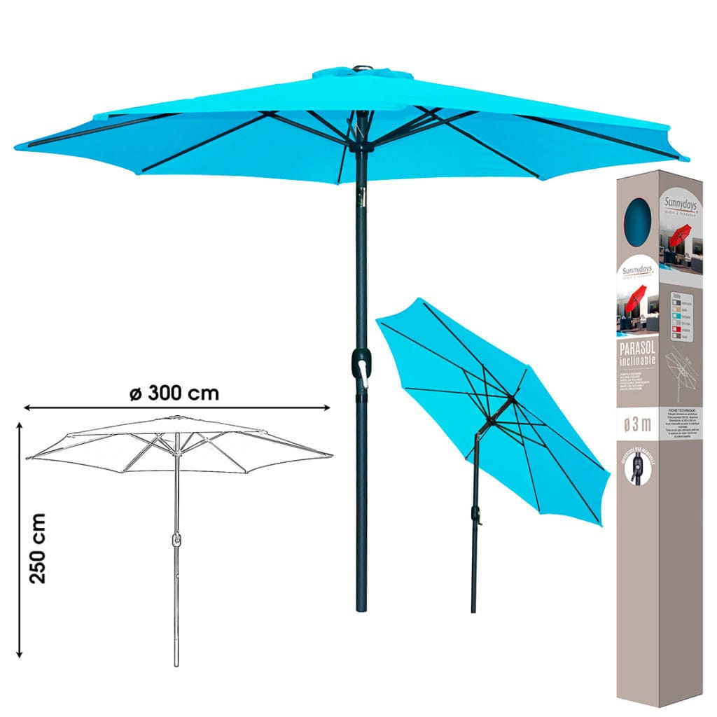 SOMBRILLA D 3 MT. TURQUESA