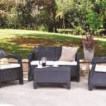 SET CORFU LOUNGE GRAFITO