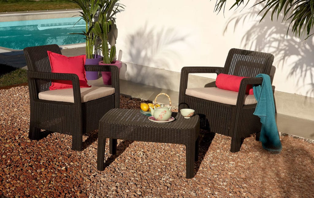 set tarifa lounge brown