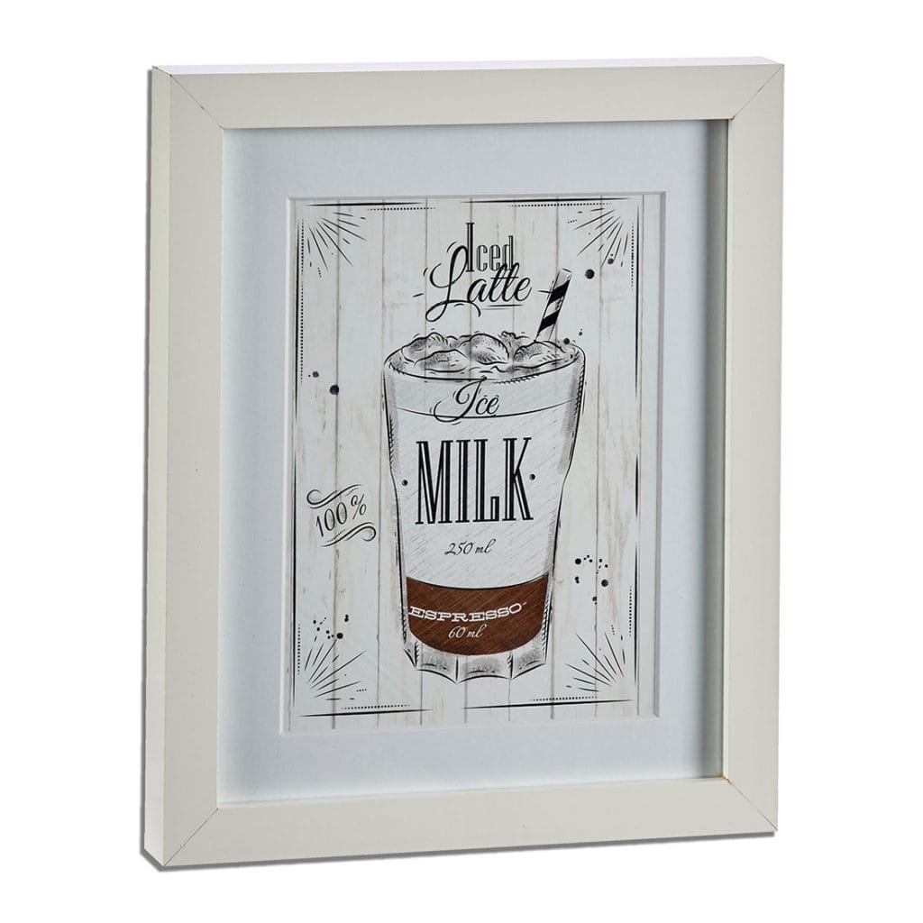 CUADRO ESPRESSO MARCO BL. 28x23X3