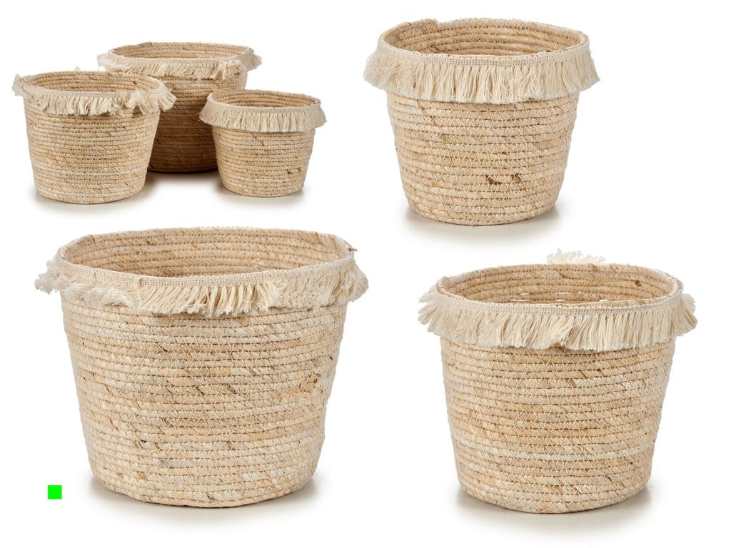 MACETERO PAJA RED. C/ PELO GR.