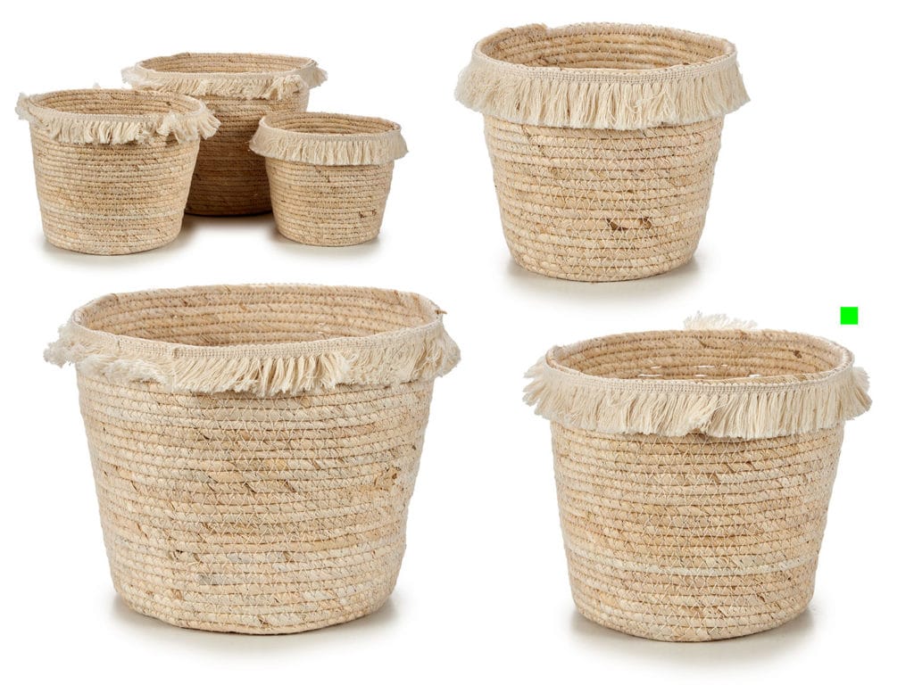 MACETERO PAJA RED. C/ PELO MED.