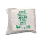 bolsa camiseta reutilizable 35x50