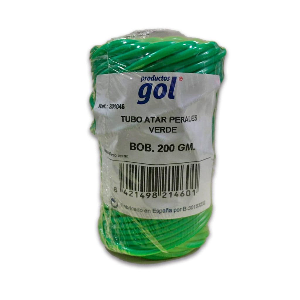 tubo de atar perales verde