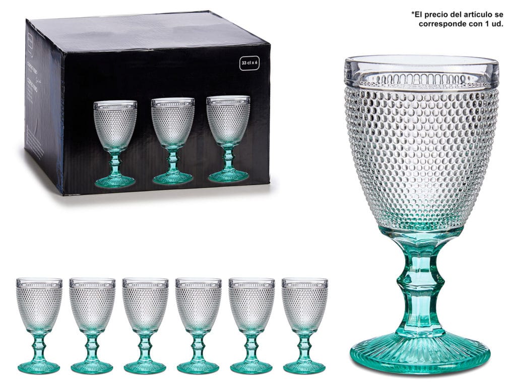 COPA PUNTOS PIE TURQUESA