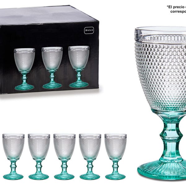 COPA PUNTOS PIE TURQUESA